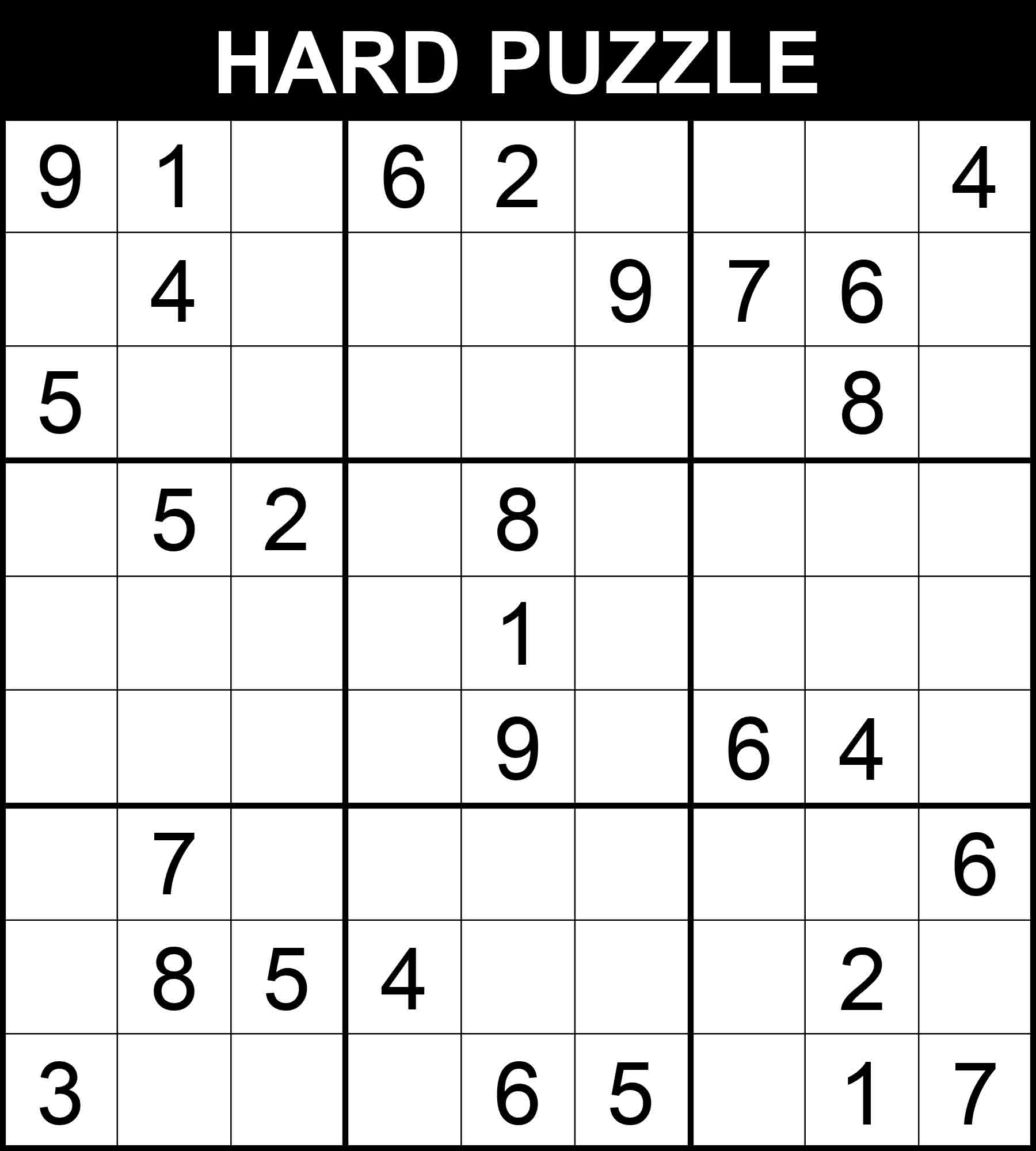 hard sudoku puzzle solver